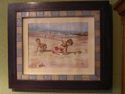 Jugando en la playa